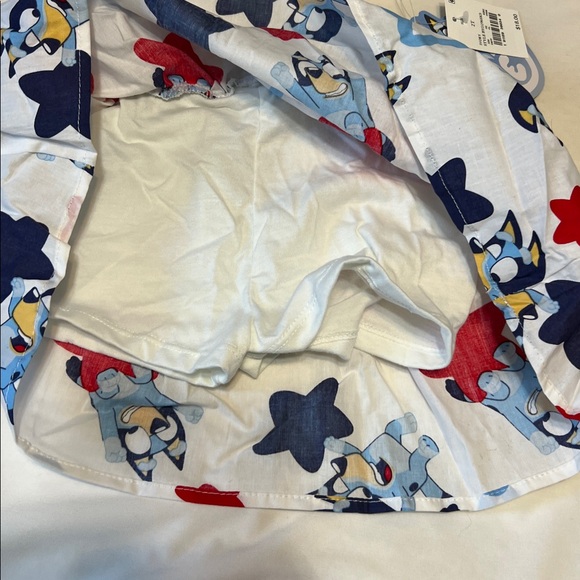 Bluey Kids top and skirt with Star Pattern - Picture 4 of 7